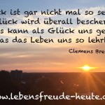 Glück ist jeder neue Morgen (Grußkarte / Zitat)
